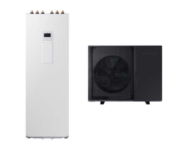 SAMSUNG oras-vanduo 8 kW Mono HT Quiet šilumos siurblys monoblokas su 200 l tūriniu šildytuvu