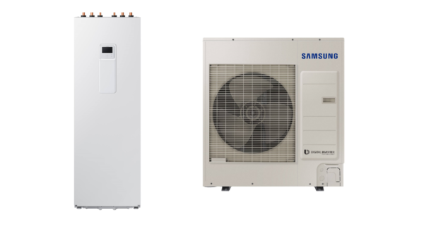 SAMSUNG oras-vanduo 9.0/8.7 kW SPLIT šilumos siurblio KOMPLEKTAS (trifazis, su 260 l tūriniu šildytuvu)